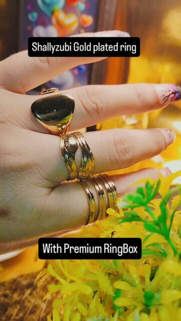 Shallyzubi Gold plated rings with primum RingBox packing. Each ring comes with a separate RingBox.

#rings #goldplated #jewelrylovers #fashionaccessories #artificialjewelry