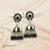 Oxidized Silver black-white color jhumka for women and girls for party wear new collection 2026