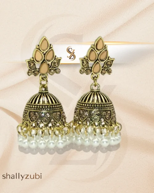 yellow golden jhumka order online