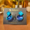 Sea shell Ear Blue stud Earrings