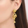 Gold-plated drop earrings Design 2