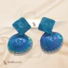 Sea shell Ear Blue stud Earrings