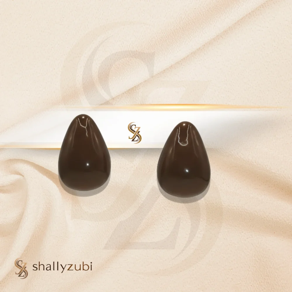 Brown Jade Grop Earrings