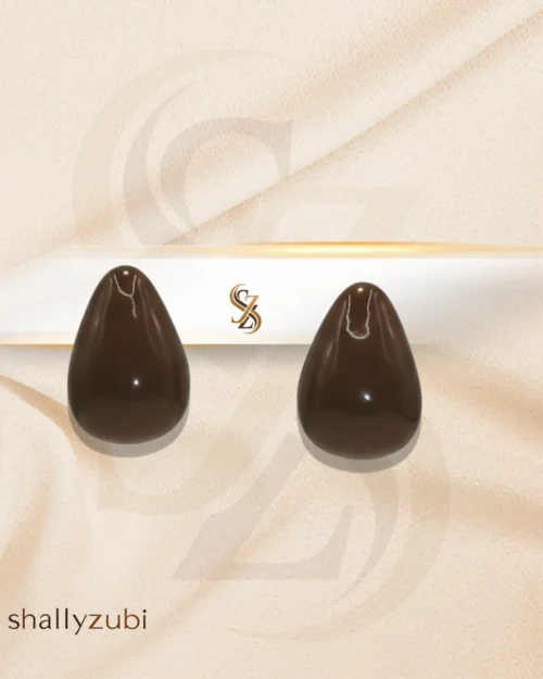Brown Jade Grop Earrings