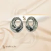 Sculptura Studs | Fluid-Hollow-silver-color-studs – shallyzubi