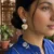 heart shape half white and silver earring drop earrings | shallyzubi earrings