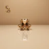 stunning yellow gold ring with yellow-golden Stone - Gold Plated Ring | With Ring-Box