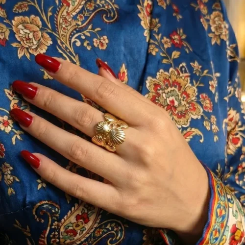 Stainless steel Shell double Shape Ring | With Ring-box
