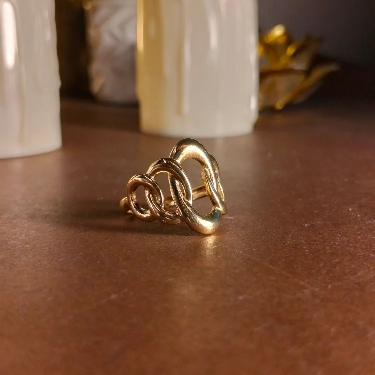 Gold-plated anti-tarnish ring | With Ring-box