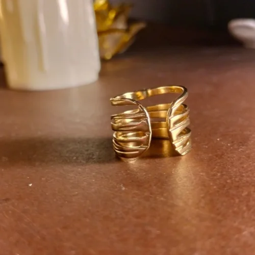 Multi layer stainless steel ring | With Ring-box
