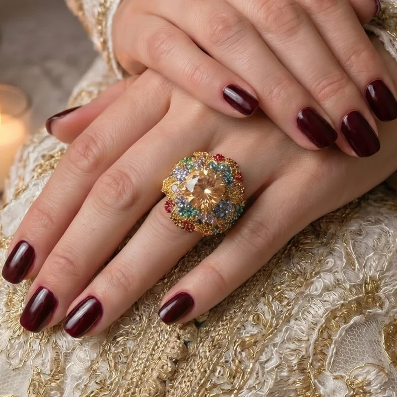 Turkish Bridal and traditional wear ring multicolor | with ring box