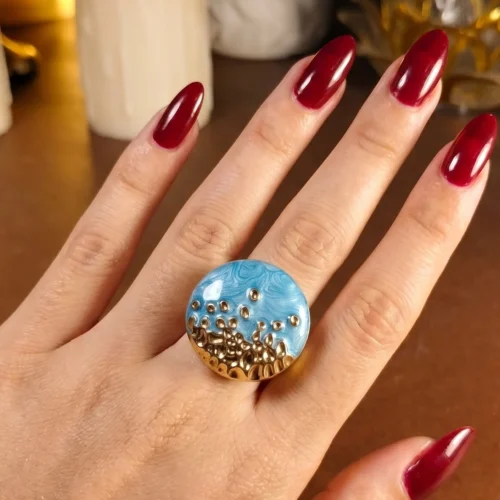 Ocean Silver and Topaz Blue Statement Ring