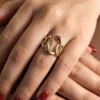 Gold-plated anti-tarnish ring | With Ring-box