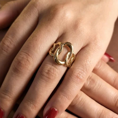 Gold-plated anti-tarnish ring | With Ring-box