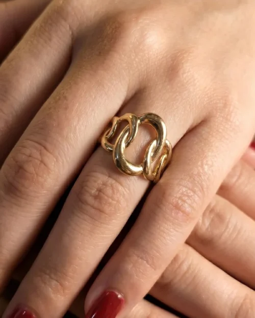 Gold-plated anti-tarnish ring | With Ring-box