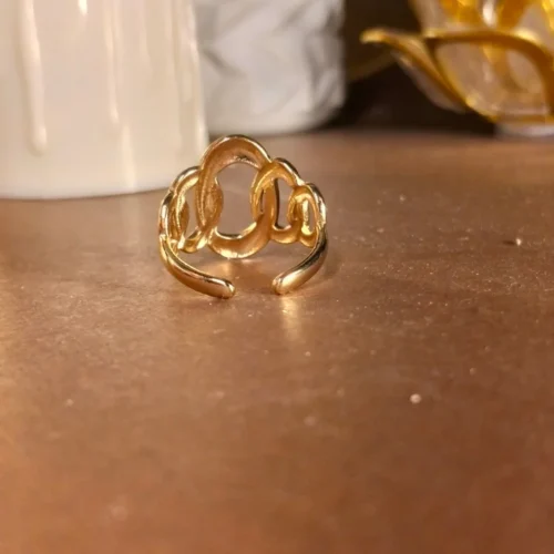 Gold-plated anti-tarnish ring | With Ring-box