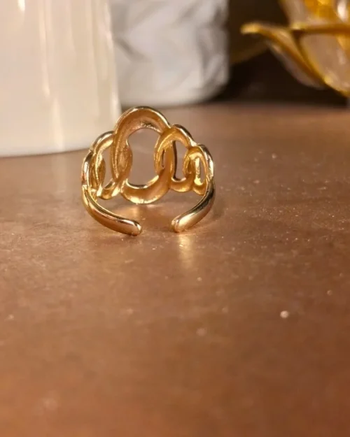 Gold-plated anti-tarnish ring | With Ring-box